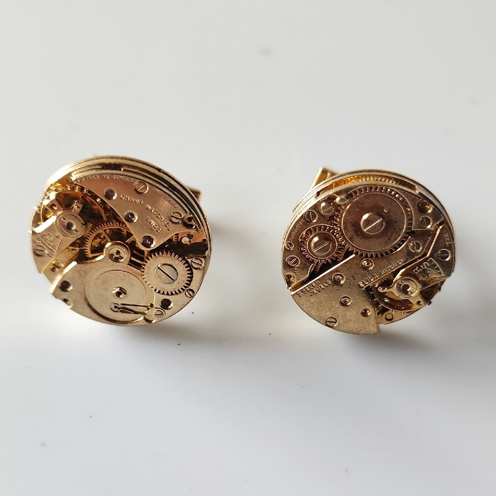 Watch Movements Mens  Cufflinks.
